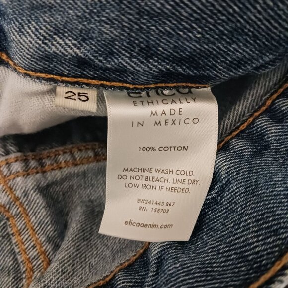 NEW Etica Denim Amis Relaxed Fit Boot Cut Jeans‎ in Atwater Size 25 Button-fly - Picture 13 of 15